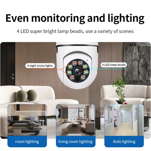 💥5G Wireless Wifi Light Bulb Security Camera